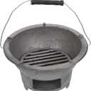 Cast Iron Charcoal Grill Japanese Tabletop BBQ Grill Mini Portable Hibachi Indoor Stove Camping Barbecue Tool BBQ Charcoal Stove 20cm