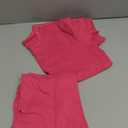 Nimsruc Biker Short Sets Women 2 Piece Outfits Summer Short Sleeve Jogger Tracksuit (Small, 6483 Rose Red)