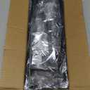 Cable Management, 25'' Cable Management Under Desk No Drill, Metal Cord Organizer with Clamp for Standing Desk, Cable Organizer for Home Office, Black (25'' (1 Pack))