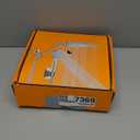 10 inch Rain Shower Head with Handheld Spray Stainless Steel, High Pressure Square Rainfall Showerhead Combo with 6 Handheld Sprayer, Detachable Shower Heads Waterfall Shower for Bathtub (Silver)