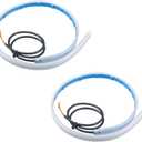 ZIMISI 2PCS 24 Inch Car LED Strip Lights, Flexible DRL Daytime Running Lights, Waterproof Dual Color Sequentially Flow Turn Signal Light, LED Headlight Strips for Car Decorations (White/Yellow)