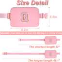 Uygafly Personalized Belt Bag for Women Girls - Fashion Mini Waist Packs with Adjustable Strap - Trendy Travel Fanny Pack Crossbody Bags with Initial Letter - Teen Gifts | Peach,Q