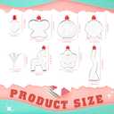 Zubebe 200 Pieces Sand Art Bottle Necklaces Bulk Art Containers Craft Kit Summer Party Favors DIY Activity Group with Clear Plastic Mini Funnels for Birthday Wedding Party Supplies, Sand Not Included, 18 cm x 26 cm x 2 cm