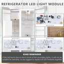W10515058 1Pc & W10515057 2Pcs Refrigerator LED Light Control Board With Cover, Light Module Replacement Compatible With Whirlpool, Kenmore, Maytag