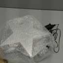 Christmas Tree Topper Lighted with 10M Colorful String Lights, Keten Silver Star Tree Toppers Decoration with 3D Rotating Pattern Projector, Tree Top for Indoor Outdoor Xmas Party (Christmas Silver)