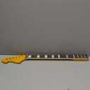 Left Hand Electric Guitar Neck Big Head Yellow Lacquer Finish, 22 Fret 628mm Maple Big Heads Electric Bass Necks Square inlay,Normal nut,Bolt on heel