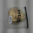 Women Metallic Bikini Swim Sexy Silver Swimsuit Triangle Top and Bottom Set (Medium)