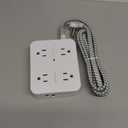 PD 30W USB C Power Strip Surge Protecor, HANYCONY 8 Outlets 4 USB(2 USB C Ports), 1080J Desk Charging Station for Multiple Devices, 6 Ft Flat Plug Extension Cord for College Dorm Room Essentials