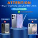 firtstnow 3 Pack for Samsung Galaxy S25 Ultra Screen Protector Tempered Glass + 3 Pack Camera Lens Protector, Military Grade Shatterproof, 9H Hardness, Fingerprint Unlock,Case Friendly 6.9 Inch