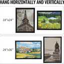 QDSSDECO 24x36 Poster Frame Black Wood Frame with Plexiglass Horizontal and Vertical Formats Hanging on the Wall Display Picture, Set of 1, 24"x36"1pk