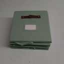 DECOMOMO Storage Bins, Cube Storage Bin with Labels, Fabric Storage Cubes for Shelves (10.5" x 11" / Set of 6, Sage Green)