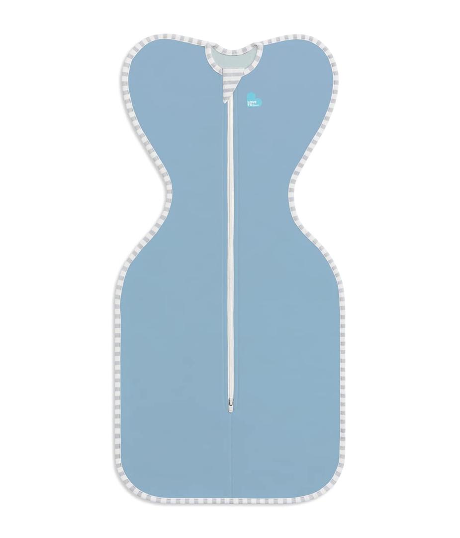 Love to Dream Swaddle UP, Baby Sleep Sack, Self-Soothing Swaddles for Newborns, Improves Sleep, Snug Fit Helps Calm Startle Reflex, New Born Essentials for Baby, 1.0 TOG, 813 lbs lbs, Blue (Small (8-13 lbs.))