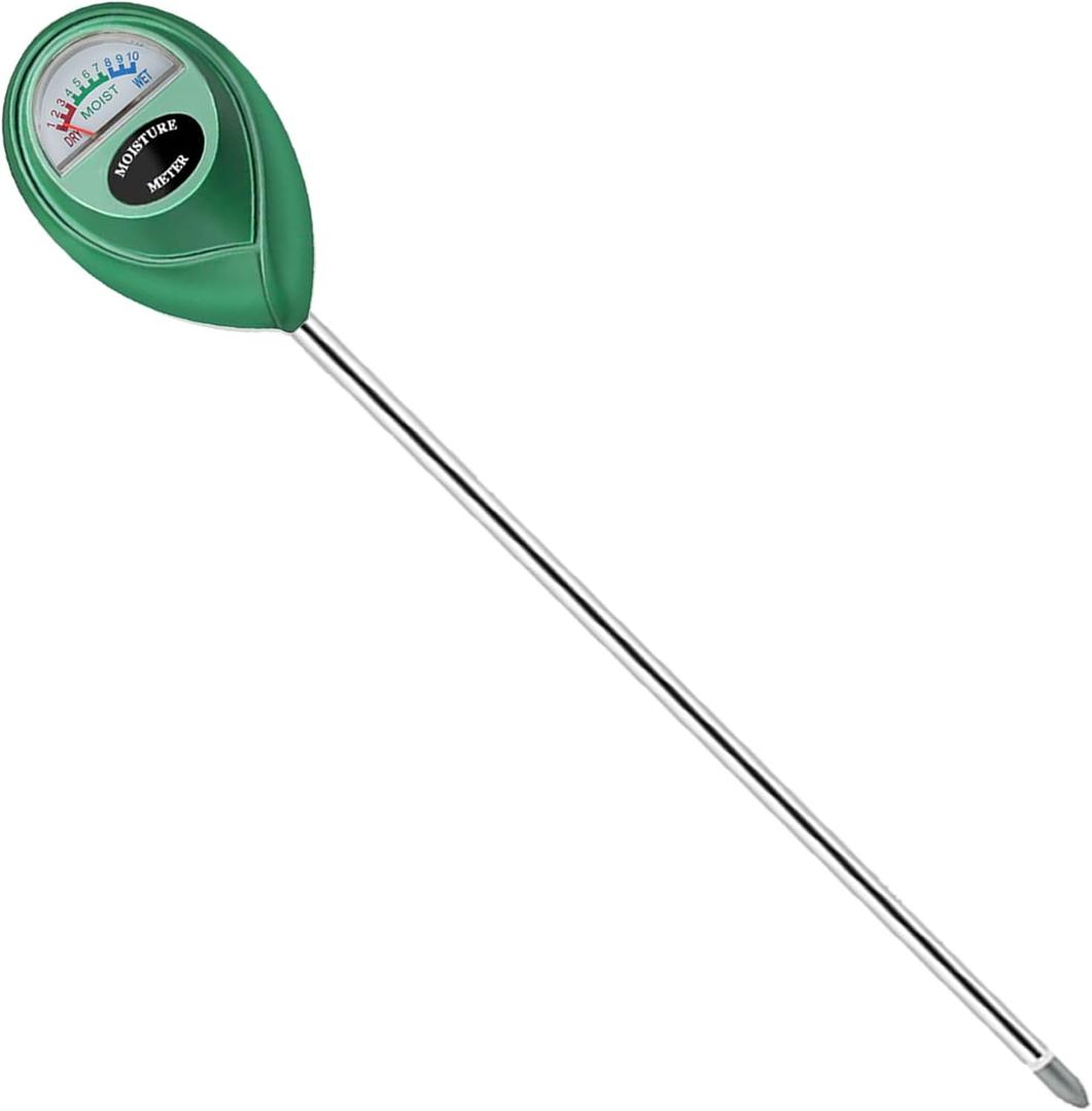 Censinda Soil Moisture Meter, Long Probe Soil Moisture Monitor for House Plants, Soil Hygrometer Moisture Sensor for Indoor & Outdoor, Garden, Farm, Lawn Plant Care, No Battery Needed(Green)