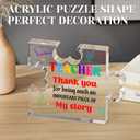 SOUHONEY Teacher Appreciation Gifts - Teacher Gifts First Day of School for Men Women - Thank You Teacher Gifts Home Office Decor Plaque for Back to School Teacher End of Year - 2.8 * 3.3in