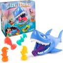 Spin Master Games, Shark Strike, Bowling Game with Wind-Up Jaw-Chomping Action, Easy Activity Toy for Preschoolers, Fun for Kids & Family, 2-4 Players, for Ages 5 & Up