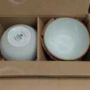 Famiware Jupiter Dinnerware Set, Plates and Bowls Dish Sets for 4 (12 Pieces), Microwave and Dishwasher Safe Stoneware Tableware, Chip and Scratch Resistant, Light Green