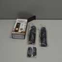 Electric Salt and Pepper Grinder Set, Rechargeable Automatic Pepper Mill Grinder with LED Light, Adjustable Coarseness shakers, One-Hand Operation for Kitchen Appliances(2 Pack Black)