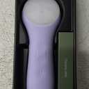 Facial Cleansing Brush Electric Face Scrubber - Rechargeable Face Cleansing Brush with 4 LED Gentle Light Silicone Heat and Vibration Exfoliator Massage Deep Cleansing,IPX7 Waterproof,Ideal Gift (Purple)