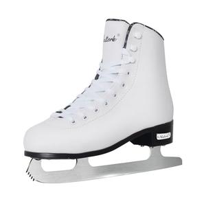 Nattork White Figure Skates Excellence Stainless Steel Blades Ice Figure Skating with Enhanced Support Strength Performance and Ultimate Comfort for Boys and Girls