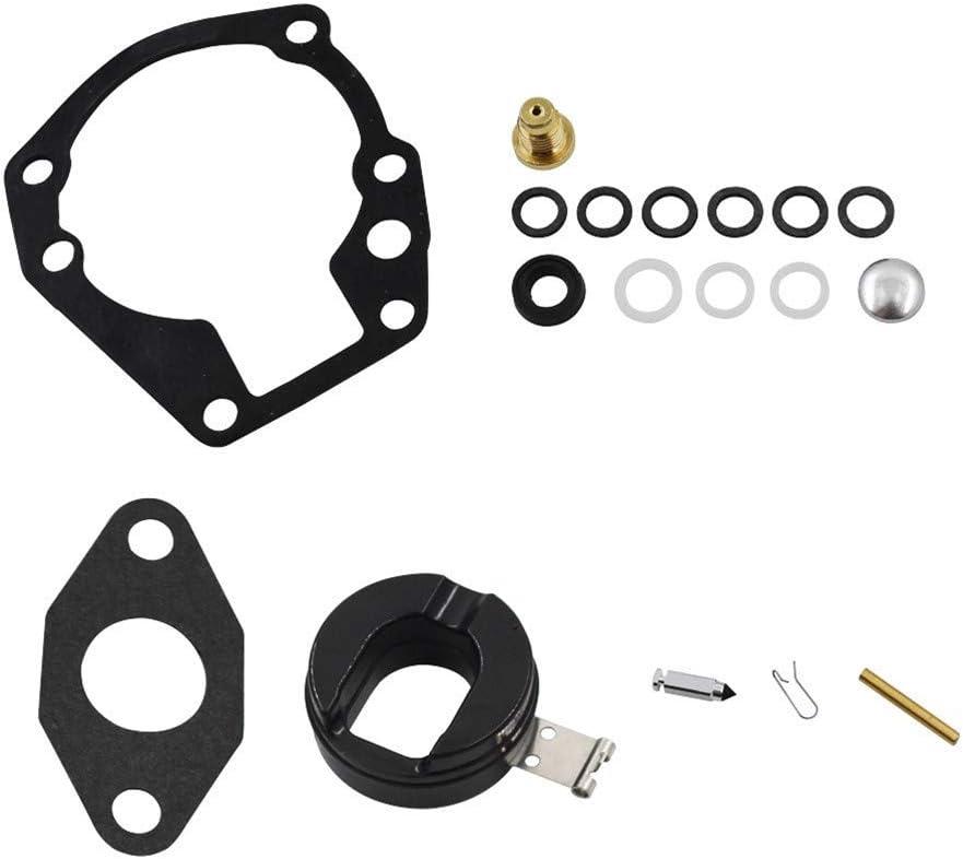 ALL-CARB Carb Carburetor Repair Kits with Float Replacement for Johnson Evinrude 2/3/4hp 398532 Sierra 18-7043