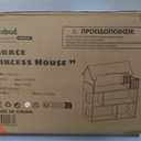 ROBUD Wooden Dollhouse with Furniture Blue for Girls 3-6, 3-6 Years Old