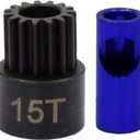 Hot Racing NSG815 15t Steel 48p Pinion Gear 5mm or 1/8