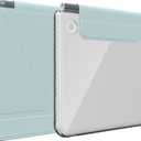 TUDIA M-FLIP Detachable Clear Magnetic Case for Kobo Libra Colour (2024) - [Auto Wake/Sleep] Shockproof Slim Transparent Back Magnetic Fold Cover with Stylus Holder (Baby Blue)