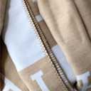 Fcteap h Blanket Soft Throw Blanket Faux Fleece Cashmere Plaid Warm Shawl Thick Knitted Plush Cozy Comfy for Women Throw Blanket for Sofa Couch Bed Queen King Size 55x66 in (Khaki)