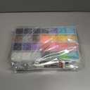 3 x 28000 Pcs/Box Nail Art Rhinestones,28 Colors 3mm Flat-Bottomed Round Nail Rhinestones Glitter Crystal Gem Rhinestone,DIY Decoration Accessories