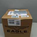 Eagle 2.5 Gallon Type I Red Safety Gas Can for Gasoline with Flame Arrester, Self-Closing Lid, and F-15 Funnel, Made in the USA, Galvanized Steel Flammable Storage Can, UI25FS