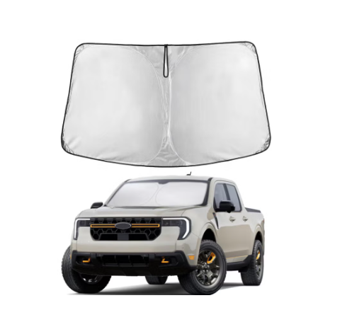 Econour Windshield Sun Shade Compatible for Ford Maverick 20222024 2025 2026 Sun Shade Front Windshield Sun Visor Foldable Thicker 5Layer Block Heat and Sun UV Rays | Car Accessories