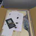 Toddler Kitchen Step Stool, Adjustable Height Learning Standing Tower with Blackboard, Wooden Kitchen Stool Helper for Kids, 1-3 Year Old Boy Girl Gifts