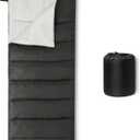 Amazon Basics Sleeping Bags for Adults, Camping Essentials, 3 Season Warm & Cool Weather, 1 Person