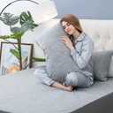 OMERAI Queen Sheet Set, 3 Piece Bed Sheets for Hot Sleeper, Breathable & Cooling, Includes 1 Fitted Sheet and 2 Pillowcases, Grey (Gray)