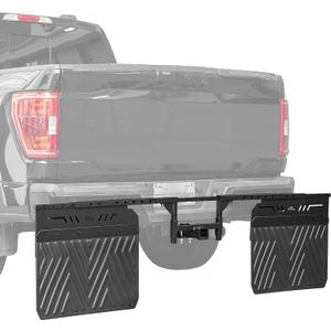 JOYTUTUS 2" Hitch Mount Mud Flaps  Adjustable Universal Fit for Trucks, SUVs, Trailers  Protects RV, Boat, Camper from Rocks & Debris  Fits Standard 2 Inch Receivers