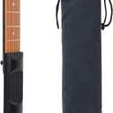 Pocket Guitar, Portable Mini 6 Fret Guitar - Practice Hands Training Tool Chord Trainer for Beginner Guitarist Practice Training with Velvet Bag