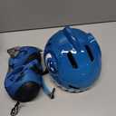 FUNWICT Bike Helmet for Kids 3-5-8 Toddler Bike Helmet Animal 3D Cartoon Boys Girls Safety Adjustable Kids Helmet and Pads Set for Cycling Scooter Skateboard (S: 19.69-21.26") Blue Set