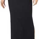 The Drop Women's Tyler Rib Sweater Skirt (Black, XXS)