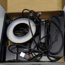 Plant Grow Light, 48 LEDs Full Spectrum Grow Lights for Indoor Plants, Height Adjustable Small Halo Grow Light with Base, 3 Optional Spectrums, Auto Timer 3/9/12Hrs, 10 Brightness, 3 Pack (3.4in-Black)