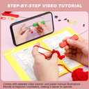 Dapoprren Rabbit Beginners Crochet Kit,Crochet Animal Kit,DIY Knitting Kit Supplies with Yarn, Polyester Fiber,Crochet Hooks,Step-by-Step Instructions Video,Crochet Kit for Beginners