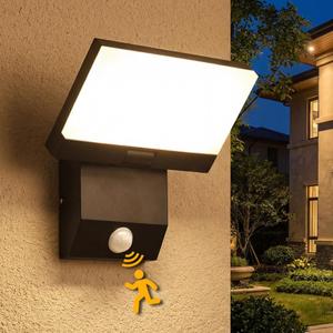 18W Motion Sensor Outdoor Lights Dusk to Dawn Outdoor Lighting 180 Folding IP65 Aluminum Wall lights Motion lights for outside Porch Light Rustproof Exterior Lighting Fixtures for Garage Yard