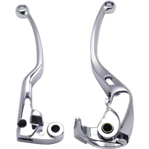 CBR Motorcycle Replacement Brake Clutch Hand Lever Compatible with Honda CBR600RR 2007-2024 53182MEE000 53170MEL006(Silver)