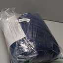 Portable Cordless Heated Blanket for Stadium, Rechargeable USB Heated Throw Blanket for Outdoor, 3 Heat Settings Electric Heated Blanket for Office, Camping, 58x 38 (Battery Pack Not Included) (Navy Blue)