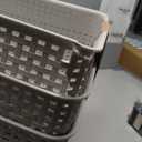 BINO | Plastic Storage Baskets, 22 Liter - 3 Pack, Natural Grey | THE WOVEN COLLECTION | Storage Basket for Shelves | Woven Storage Baskets for Organizing Bins | Pantry Shelf Organizer | Container Bin
