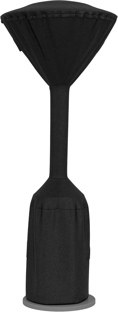 Amazon Basics Outdoor Round Stand Up Patio Heater Cover, Black, 36" x 18.5" x 95"