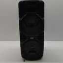 Pyle Portable Bluetooth PA Speaker System, 600W Rechargeable Outdoor Bluetooth Speaker Portable PA System with Dual 8” Subwoofer 1” Tweeter, Microphone in, Party Lights, USB, Radio, Remote