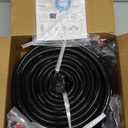 240FT Drip Irrigation System,Automatic Drip Irrigation Kit with 1/2 inch Hose 1/4 inch Distribution Tubing and Accessories,for Lawn Raised Bed Greenhouse Plant Watering System