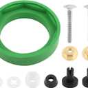 3'' Toilet Tank to Bowl Coupling Kit, Fits for American-Standard Champion 4 Toilet Parts AS738756-0070A, Toilet Tank Replacement Kit Includes Gasket & Bolt Kit with Handle(COLOR:as shown)