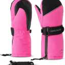 Toddler Kids Snow Mittens Waterproof Ages 2-4, Thinsulate Warm Boys Girls Winter Ski Mittens for Kids