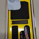 Compatible with Samsung S23 Ultra Metal Military Case with Stand Screen Protector Camera Protection Rugged Heavy Duty Shockproof Full Body Cover Tough Dustproof for Men (Yellow)